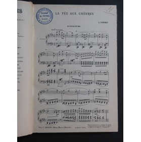 VARNEY Louis La Fée aux Chèvres Opéra Chant Piano 1890