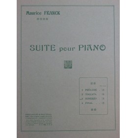 FRANCK Maurice Scherzo Piano ca1925