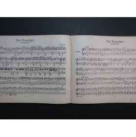 WEBER Ouvertures Opéra Piano 4 mains XIXe