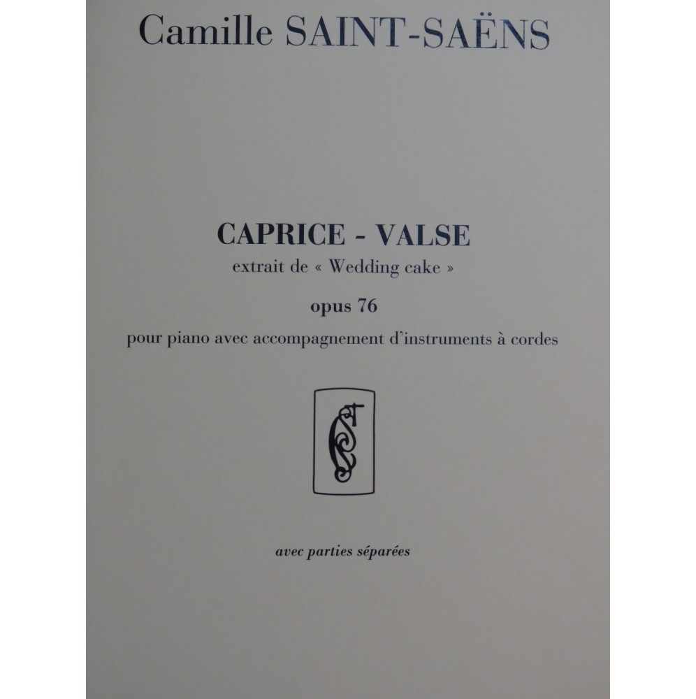 SAINT-SAËNS Camille Caprice Valse op 76 Piano Cordes 2008