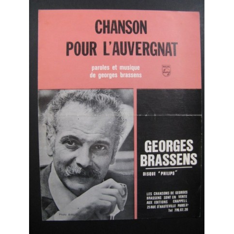 Chanson pour l'Auvergnat Georges Brassens 1954