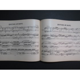BEETHOVEN Quartette op 59 No 1et 2 Piano 4 mains