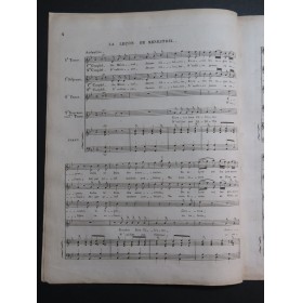 GEVERARDI Fiorentio La Leçon du Ménestrel Dédicace Chant Piano ca1820