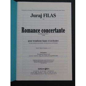 FILAS Juraj Romance Concertante Trombone Orchestre 1998