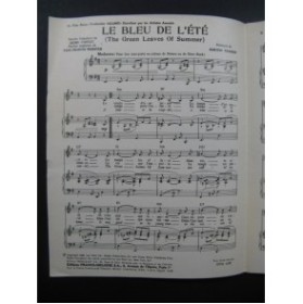 Le Bleu de l'été Batjac Dimitri Tiomkin Chant Piano 1960