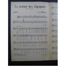 Le Retour des Cigognes Jean Vaissade Chant 1945