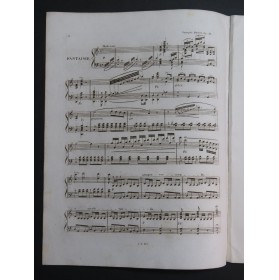 HÜNTEN François Fantaisie sur La Donna del Lago Rossini Piano ca1830