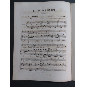 MASSÉ Victor Le Baiser donné Chant Piano ca1865