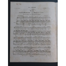 MASINI F. Le Soupir Chant Piano ca1840