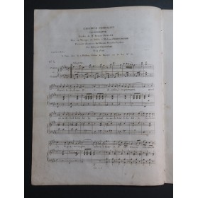 BRUGUIÈRE Edouard L'Heureux Perroquet Chant Piano Harpe ca1830