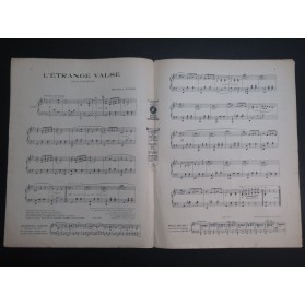 YVAIN Maurice L'Étrange Valse Piano 1921