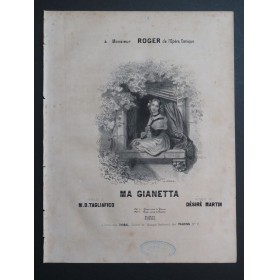 MARTIN Désiré Ma Gianetta Chant Piano ca1840