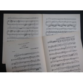 CHRÉTIEN Hedwige Lied Soir d'Automne Piano Violon ca1905