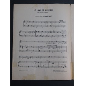 CHRISTINÉ Henri Le Long du Missouri Chant Piano 1912