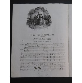 LABARRE Théodore Le Roi de la Montagne Chant Piano ca1830