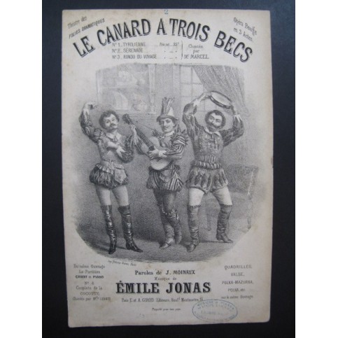 JONAS Émile Le Canard à trois becs Chant ca1870