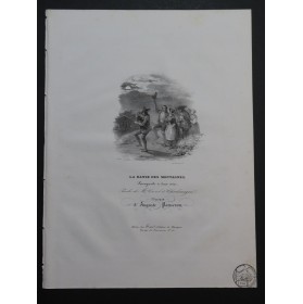 PANSERON Auguste La Danse des Montagnes Chant Piano ca1830