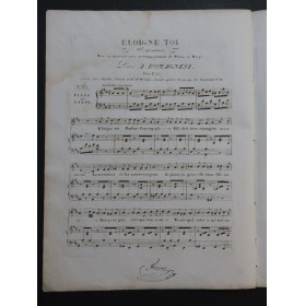 ROMAGNESI Antoine Eloigne Toi Chant Piano ou Harpe ca1830