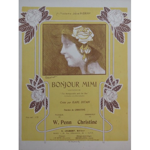 PENN W. CHRISTINÉ Henri Bonjour Mimi Chant Piano