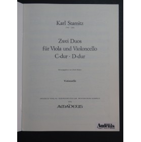 STAMITZ Karl Zwei Duos 2 Duos Alto Violoncelle 1976