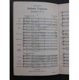 RIETI VIttorio Sinfonia Tripartita No 4 Dédicace Orchestre 1947