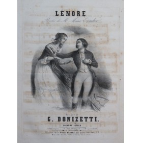 DONIZETTI G. Léonore Chant Piano ca1840