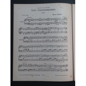 ROSÈS Henri Les Chasseresses Piano 1907