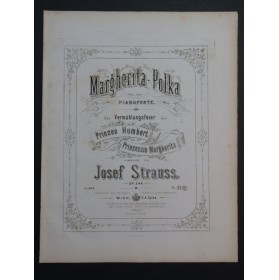 STRAUSS josef Margherita Polka Piano 1868