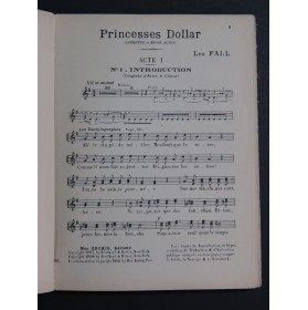 FALL Léo Princesses Dollar Opérette Chant