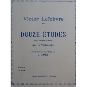 LEFEBVRE Victor Douze Études 2ème Suite Violoncelle