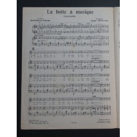SINCLAIR Roger La boîte à musique Chant Piano 1946