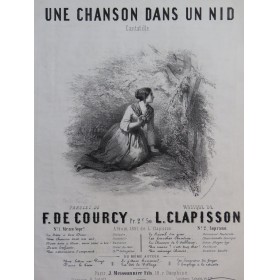 CLAPISSON Louis Une chanson dans un nid Chant Piano 1851