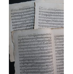 PLEYEL Ignace 12 Nouveaux Quatuors 2e Livraison Violon Alto Violoncelle 1787