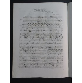 CHERET P. Sous les Charmilles Chant Piano ca1840