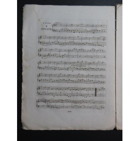 GASSE Ferdinand Trois Petites Sonates Faciles Violon Violoncelle ca1827