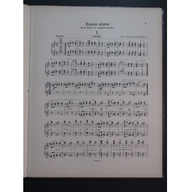 DVORAK Anton Danses Slaves op 46 Cahier 1 Piano 4 mains ca1880