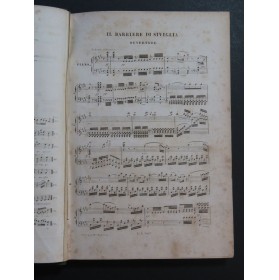 ROSSINI G. Il Barbiere di Siviglia Opéra Chant Piano ca1845