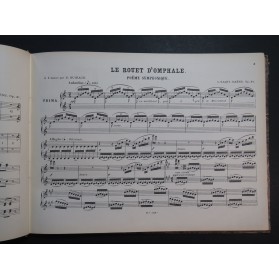 SAINT-SAËNS Camille Quatre Poèmes Symphoniques Piano 4 mains ca1900