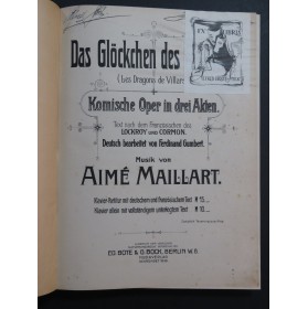 MAILLART Aimé Das Glöckchen des Eremiten Opéra Chant Piano