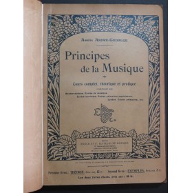 ANDRÉ-GÉDALGE Amélie Principes de la Musique Exemples