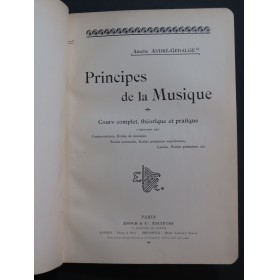 ANDRÉ-GÉDALGE Amélie Principes de la Musique Exemples