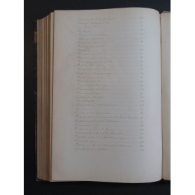 DE BÉRANGER Pierre-Jean Chansons manuscrites XIXe