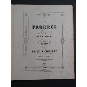 LE COUPPEY Félix Etudes Piano XIXe