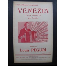 Venezia Valse Musette Louis Péguri Accordéon 1935