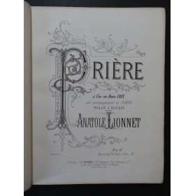 LIONNET Anatole Recueil de Pièces Chant Piano XIXe