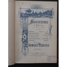 AUDRAN TEDESCO GOUNOD BLASINI MÉTRA Opéra Mélodies Chant Piano ca1885