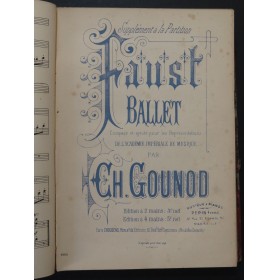 AUDRAN TEDESCO GOUNOD BLASINI MÉTRA Opéra Mélodies Chant Piano ca1885