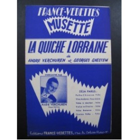 La Quiche Lorraine Verchuren Ghestem Accordéon 1954