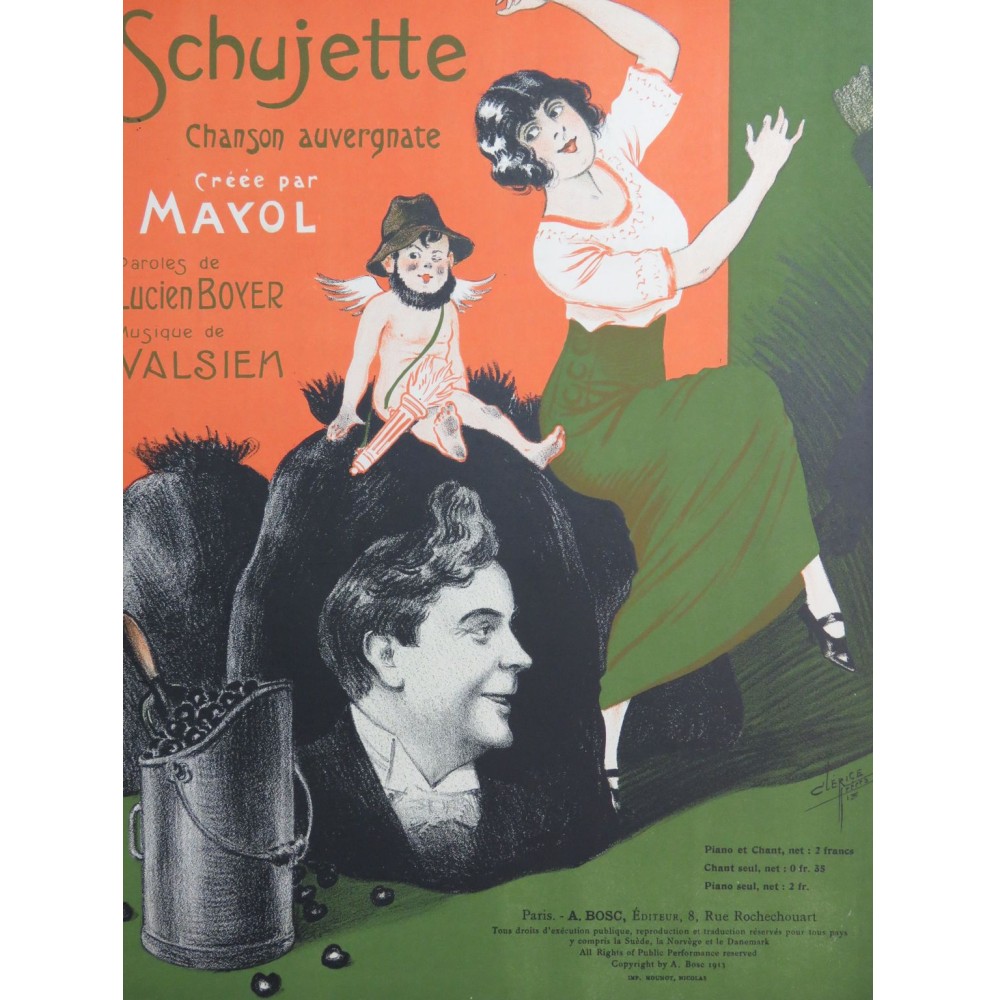 VALSIEN A. Schujette Chant Piano 1913