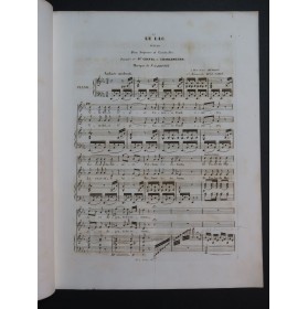 GABUSSI Vincenzo Le Lac Chant Piano ca1840